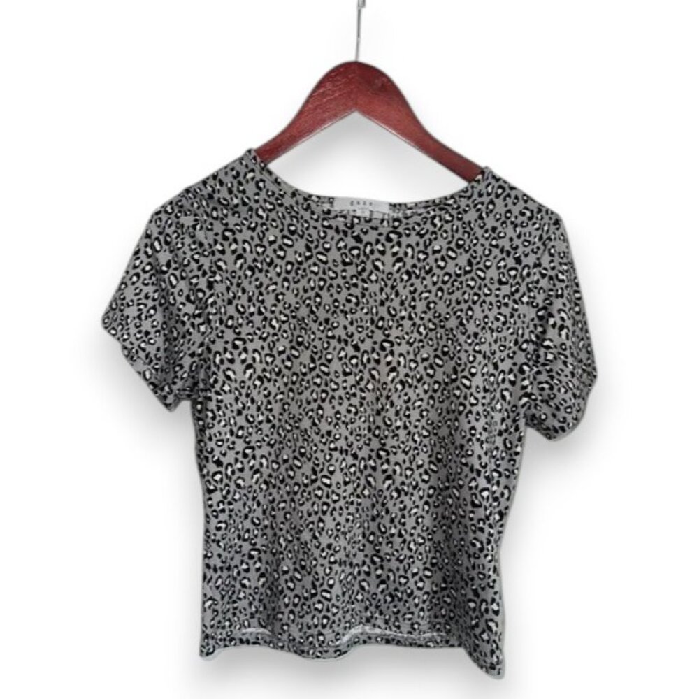 Gaze Monochrome Animal Print Short Sleeve Tee